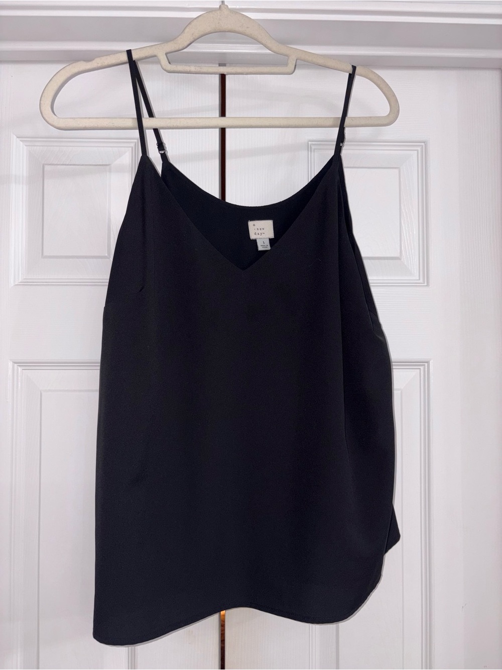 a new day Black V-Neck Satin Cami